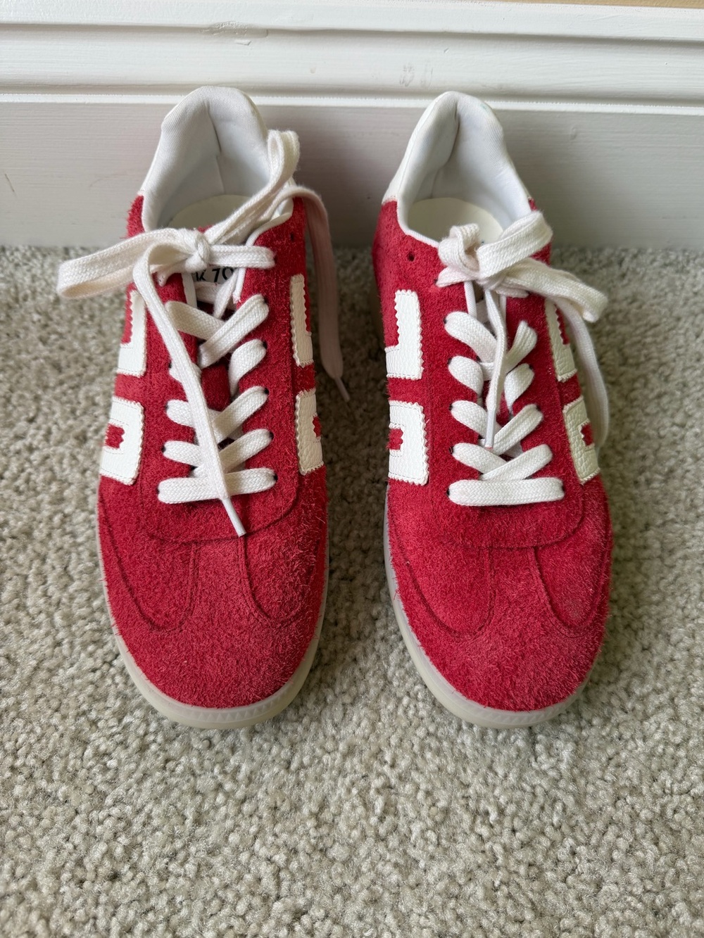 Back 70 Boston 2505 Red Sneakers Tennis Shoes  sz  37 (7) Retro - Picture 10 of 11